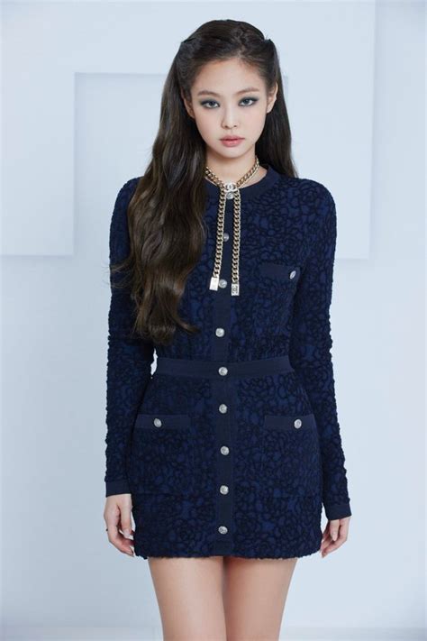 jennie pink chanel cardigan|jennie kim Chanel slip dress.